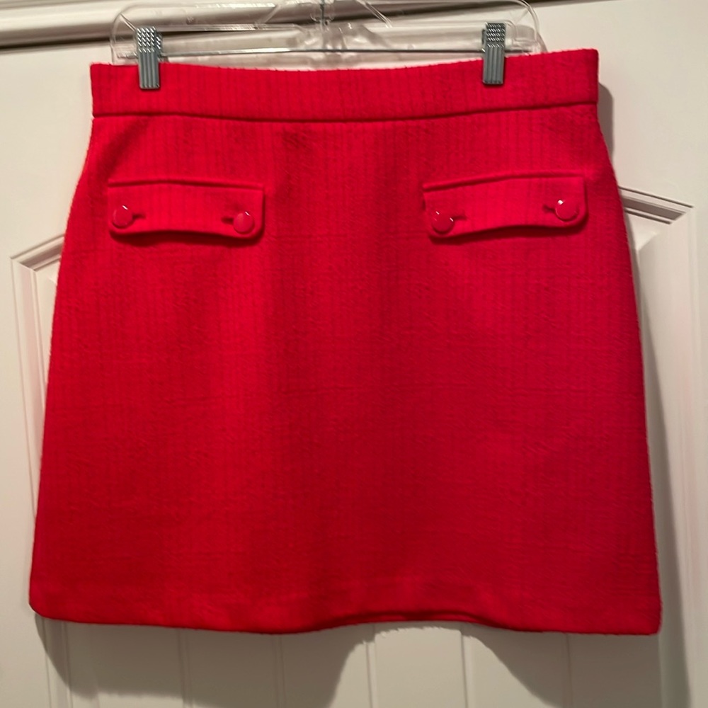 Red stretch skirt